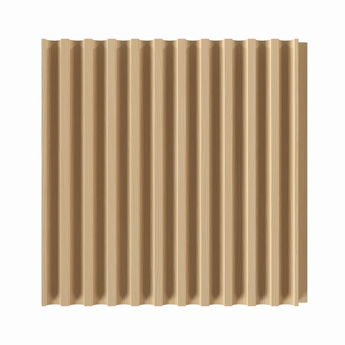 1/4" Cove Cut Solid Wood Tongue and Grove Tambour Panel, 11/16" thick x 4 5/16"width x 112"long