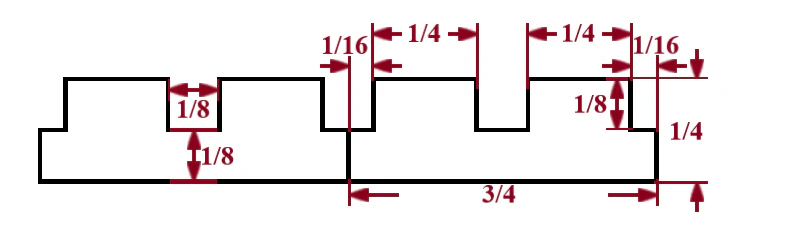 1/4" Square Flexible Tambour - Image 4