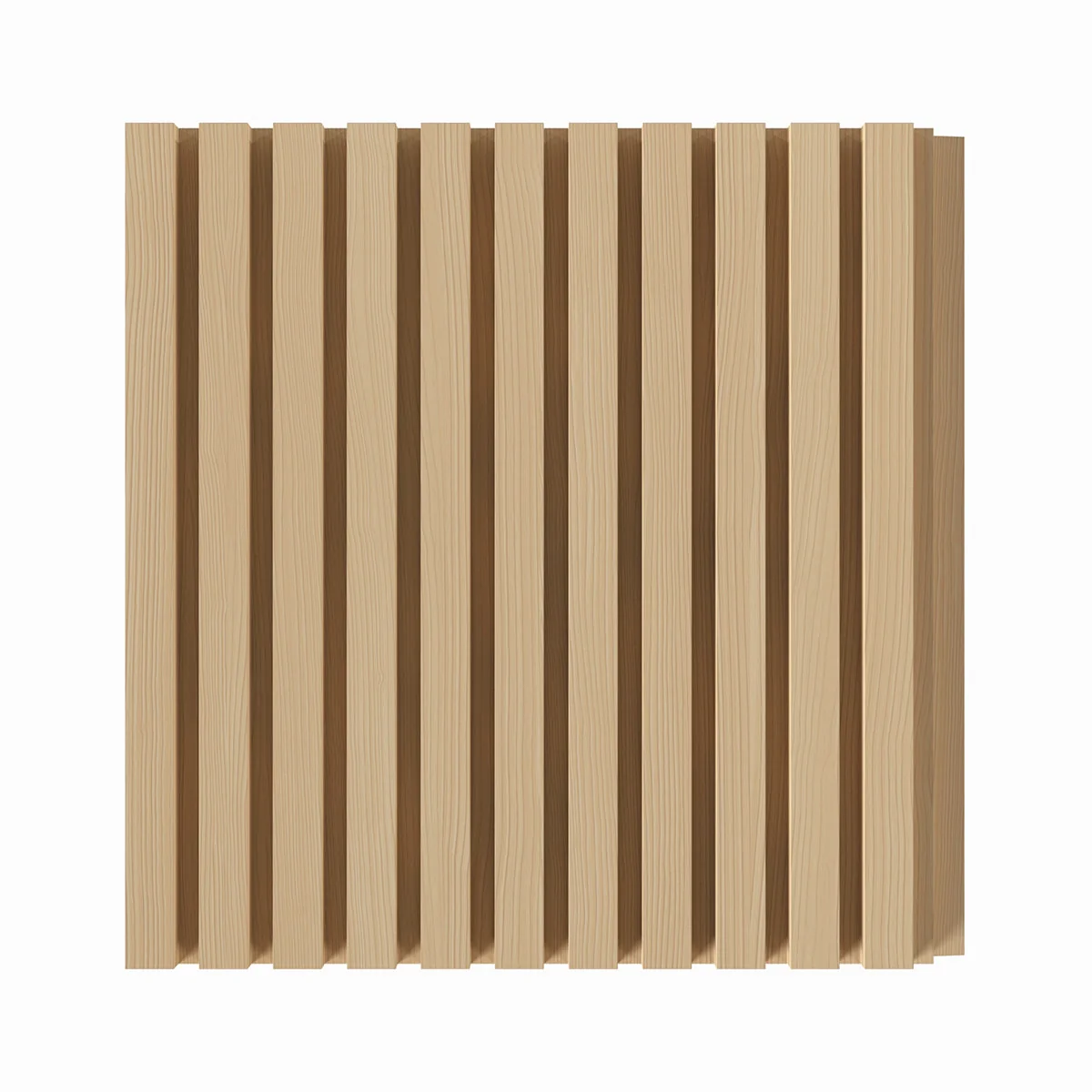 1/4" Square Solid Wood Tongue and Grove Tambour Panel, 11/16" thick x 4 5/16"width x 112"long