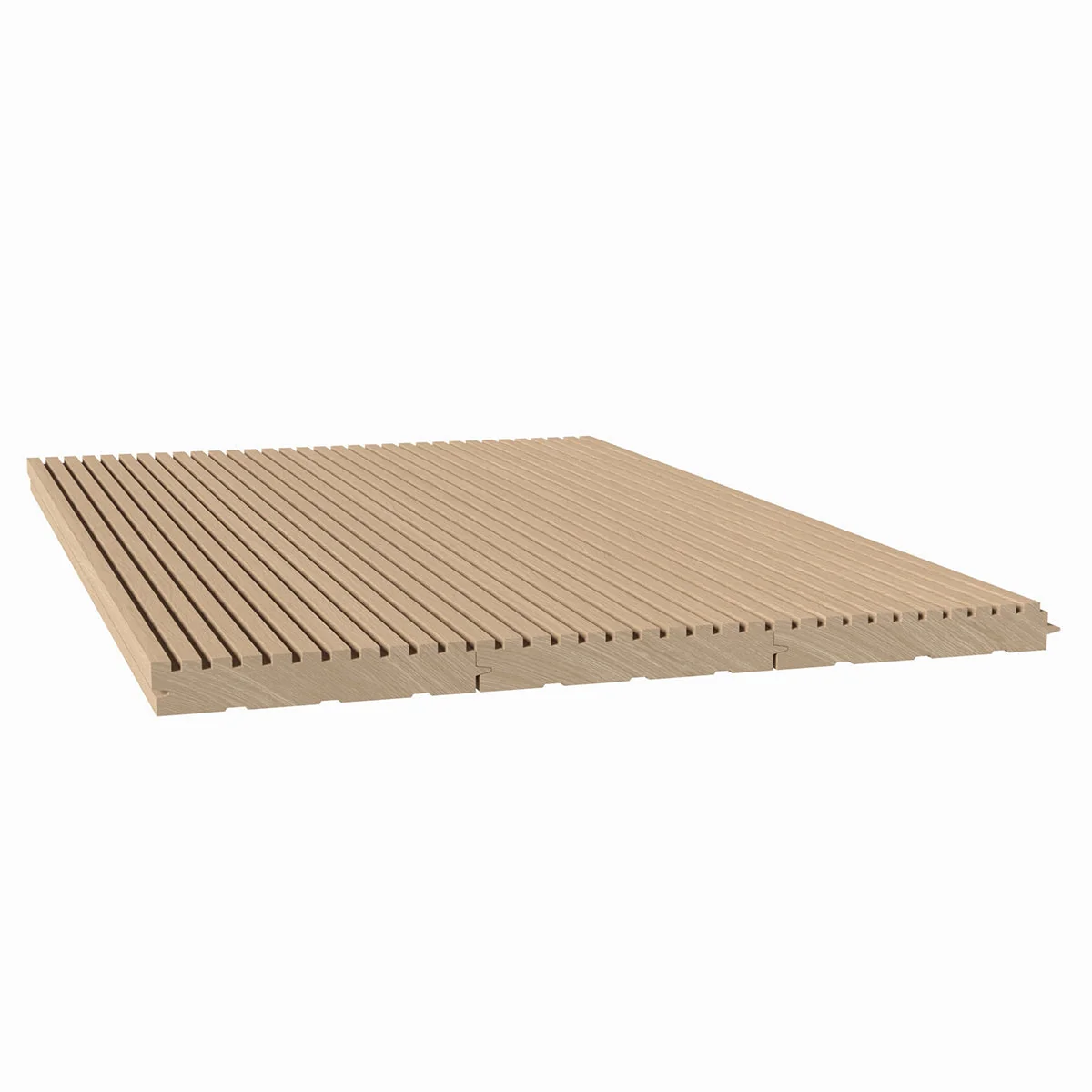 1/4" Square Solid Wood Tongue and Grove Tambour Panel, 11/16" thick x 4 5/16"width x 112"long - Image 3