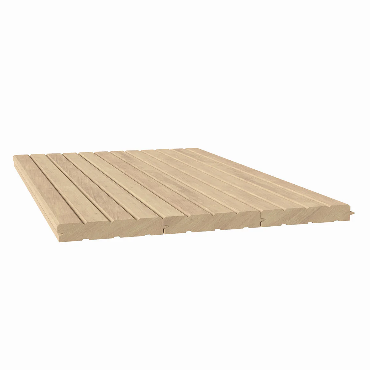 1" Bead Solid Wood Tongue and Grove Tambour Panel, 11/16" thick x 4 3/16"width x 112"long - Image 2