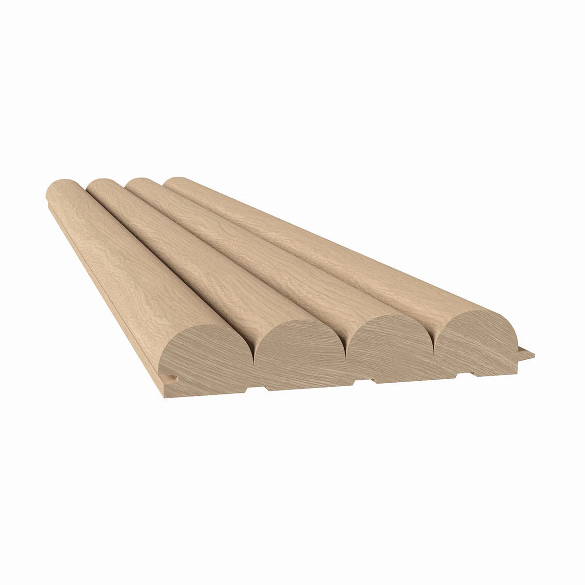 1" Bead Solid Wood Tongue and Grove Tambour Panel, 3/4" thick x 4 3/16"width x 112"long - Image 4