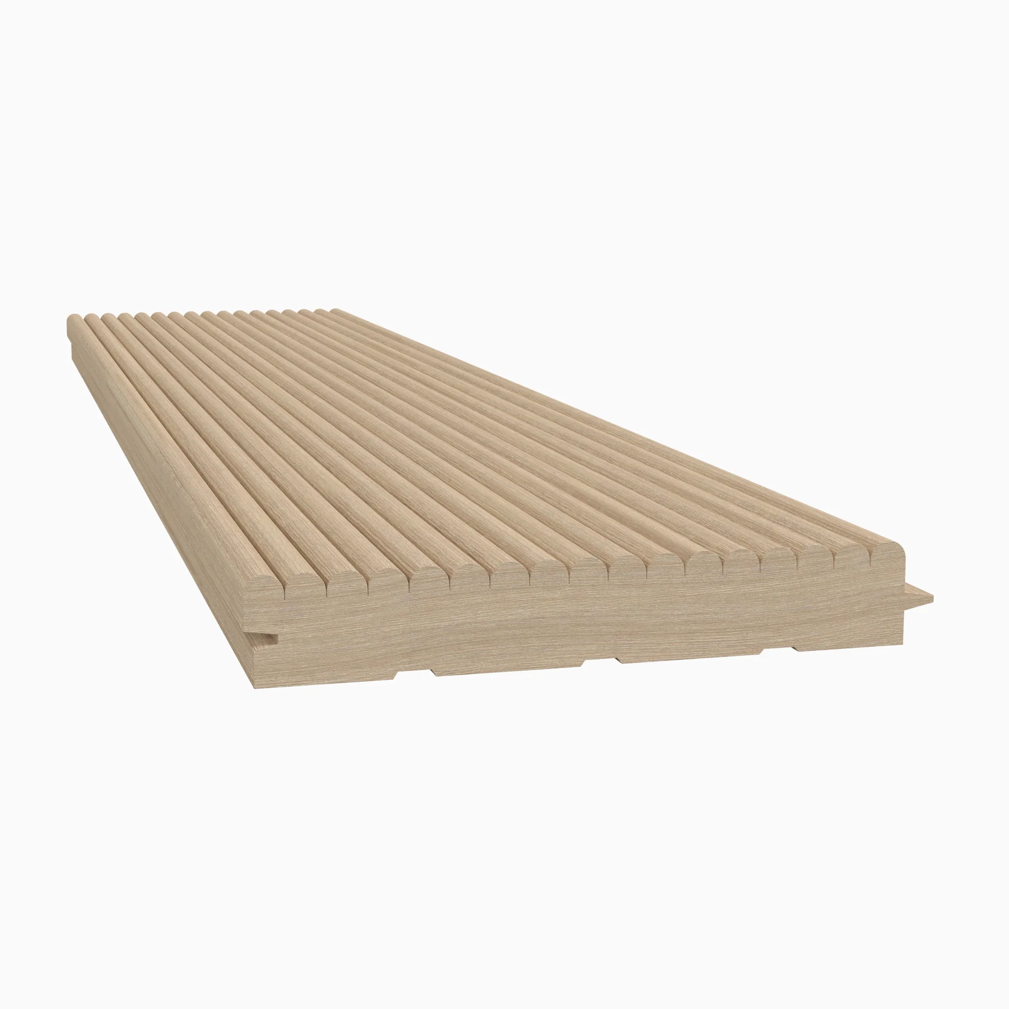 1/4" Bead Solid Wood Tongue and Groove Tambour Panel, 11/16" thick x 4 7/16"width x 112"long - Image 3