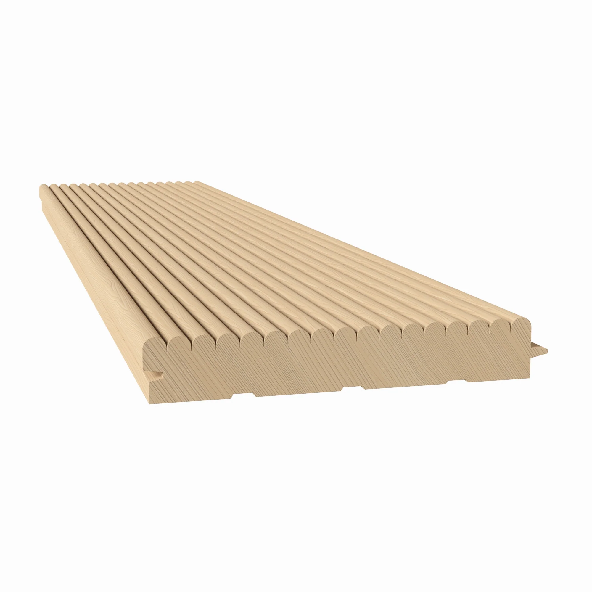 1/4" Bead Solid Wood Tongue and Groove Tambour Panel, 11/16" thick x 4 7/16"width x 112"long - Image 8