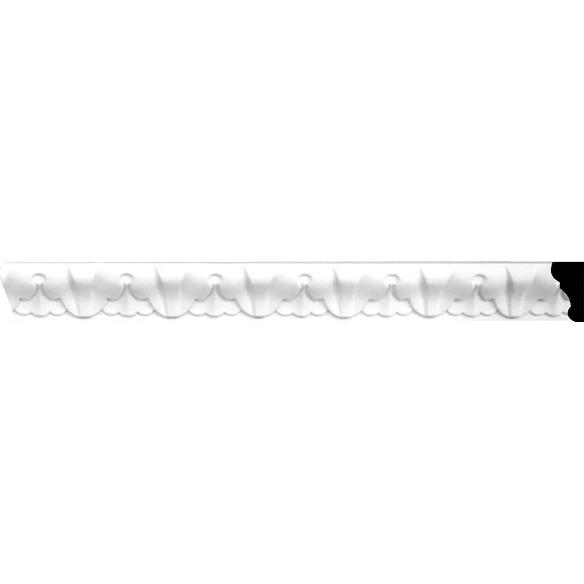 Acanthus Leaf Panel Moulding, 1 3/8"H x 7/8"P x 94 1/2"L