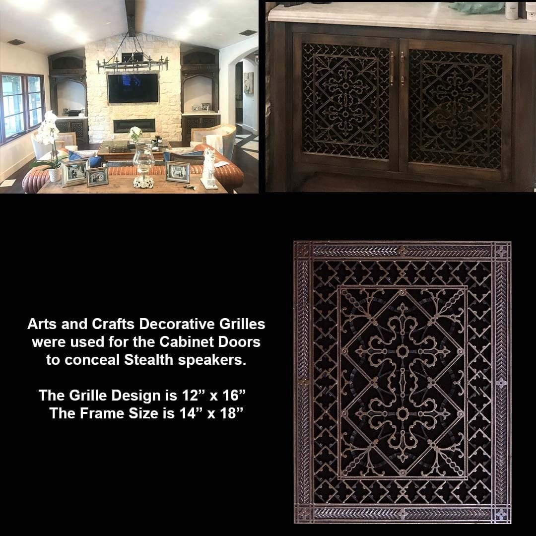 ARTS AND CRAFTS GRILLE STYLE T-BAR CEILING GRILLE, 2ft x 2ft Ceiling Grid- Please allow 1-2 weeks. - Image 3