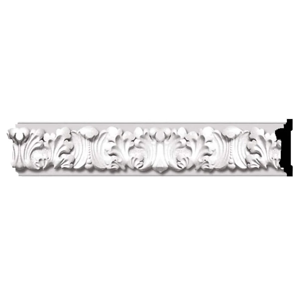 Benson Acanthus Leaf Chair Rail, 3 1/2"H x 3/4"P x 94 1/2"L