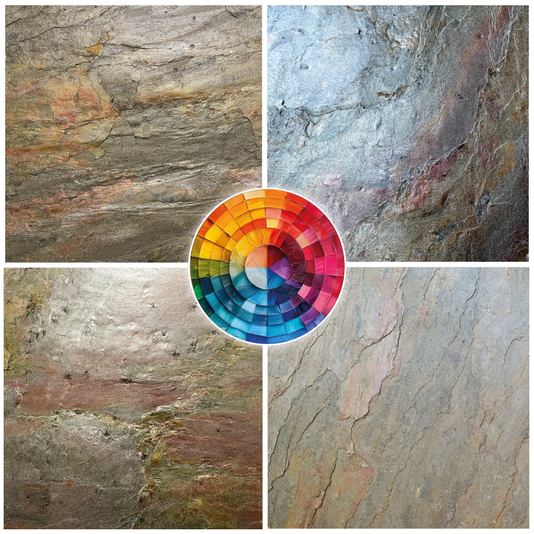 Burning Forest, Natural Slate Veneer - 47 1/4" W x 94 1/2" L - Sold By Panel - Image 3