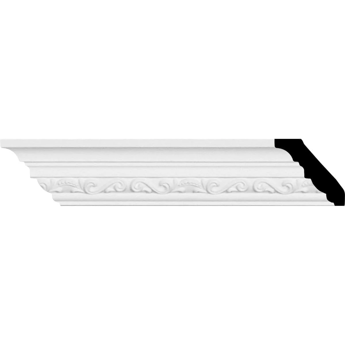 Caputo Crown Moulding, 1 3/8"H x 1 3/8"P x 2"F x 94 1/2"L