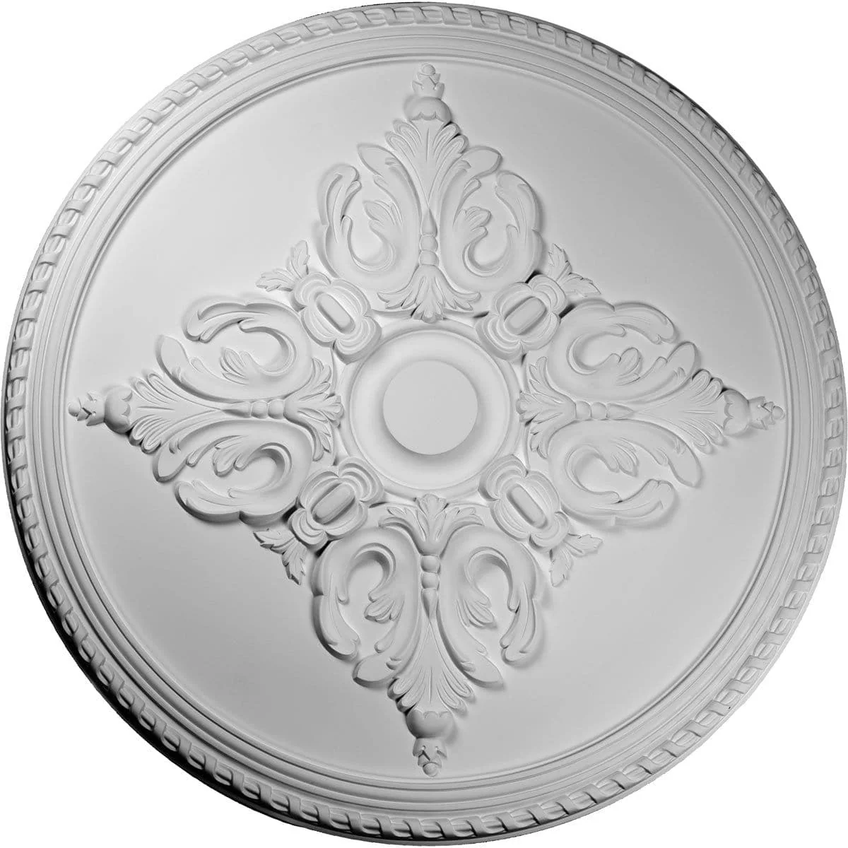 Ceiling Medallion (Fits Canopies up to 10 1/2"), 54 1/4"OD x 2 7/8"P