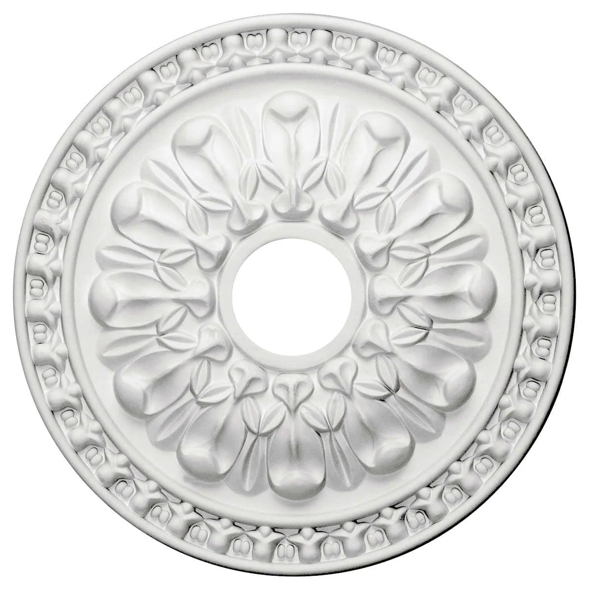 Ceiling Medallion (Fits Canopies up to 3 1/2"), 18"OD x 3 1/2"ID x 1 3/8"P