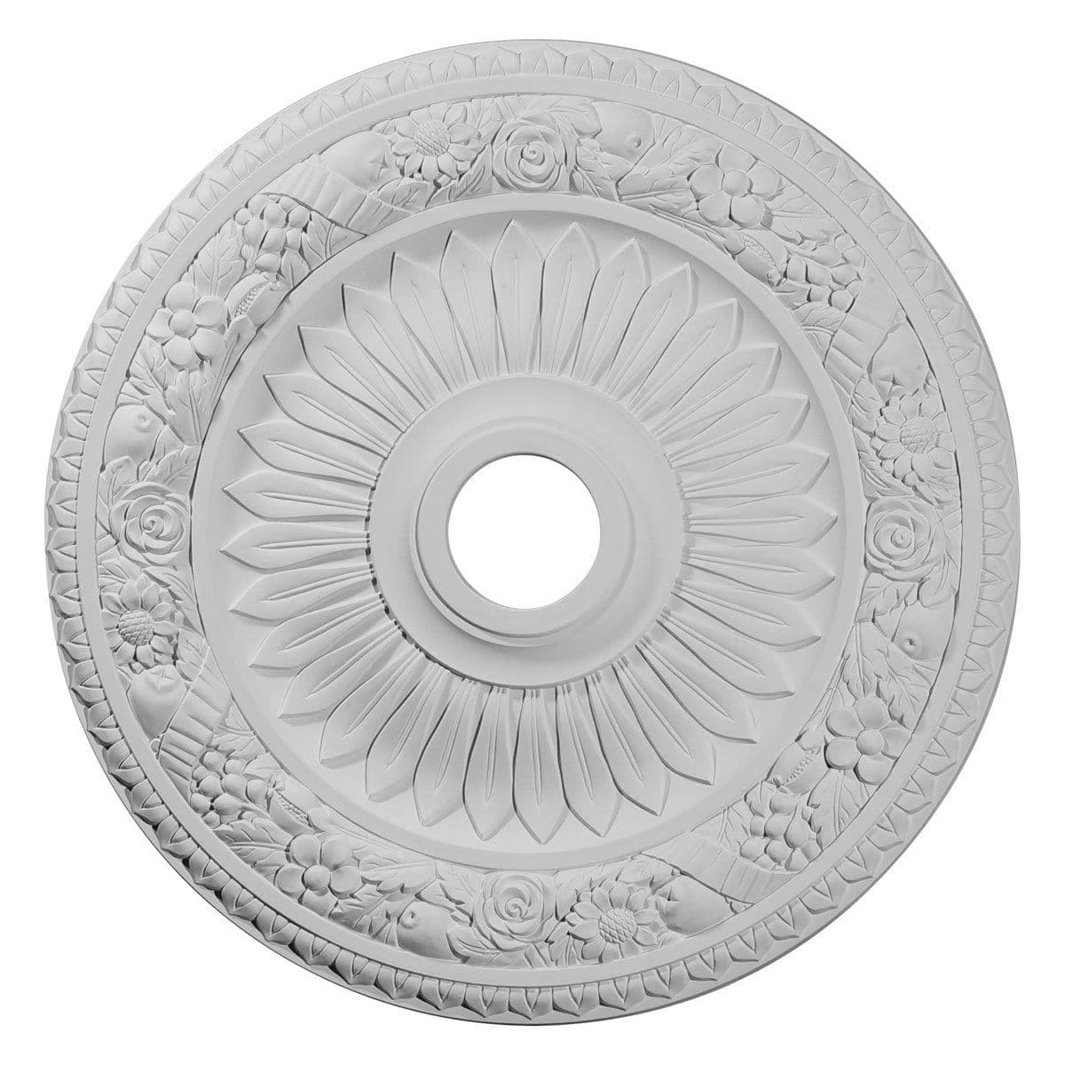 Ceiling Medallion (Fits Canopies up to 3 5/8"), 23 5/8"OD x 3 5/8"ID x 1 1/8"P