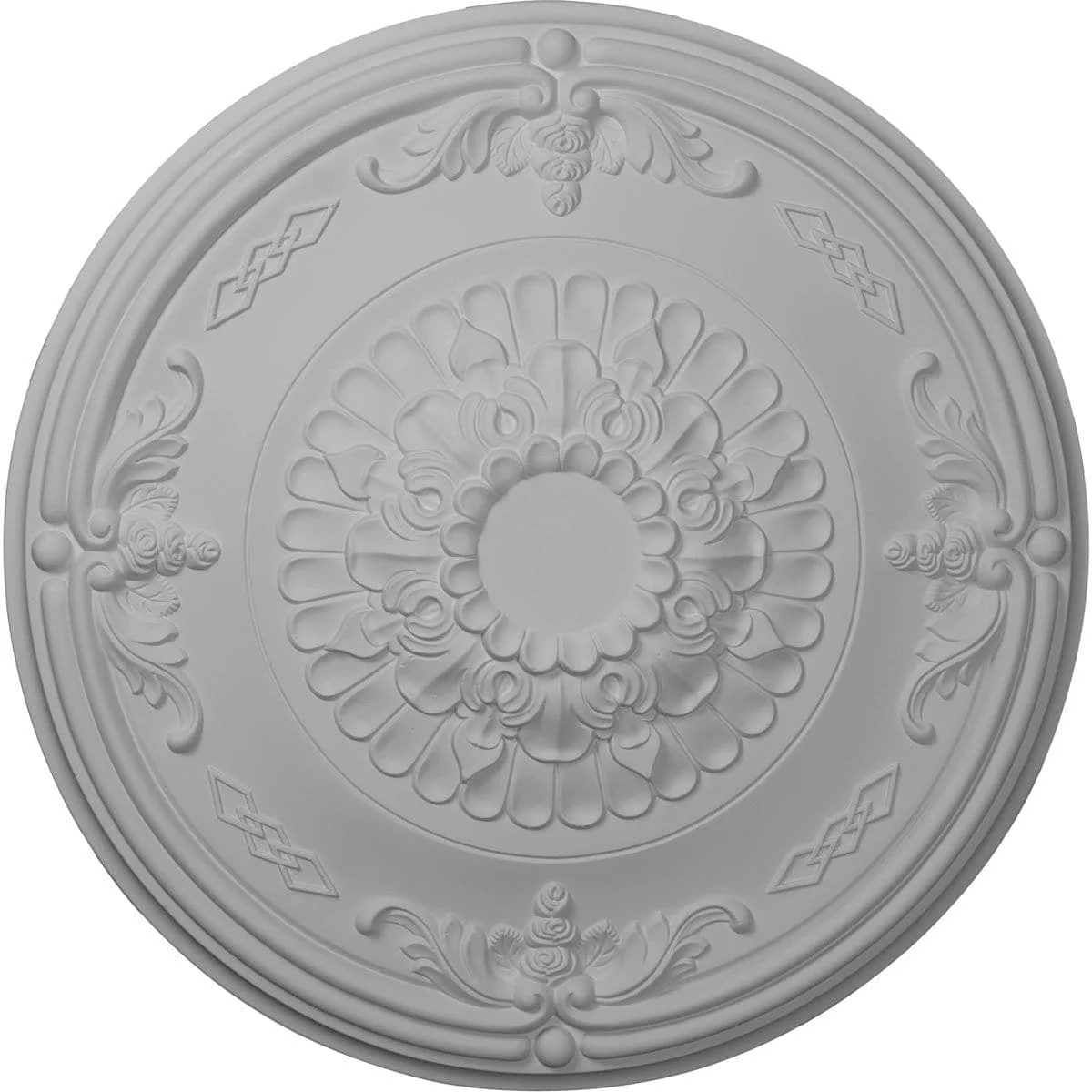 Ceiling Medallion (Fits Canopies up to 3 5/8"), 26 1/4"OD x 3 1/4"P