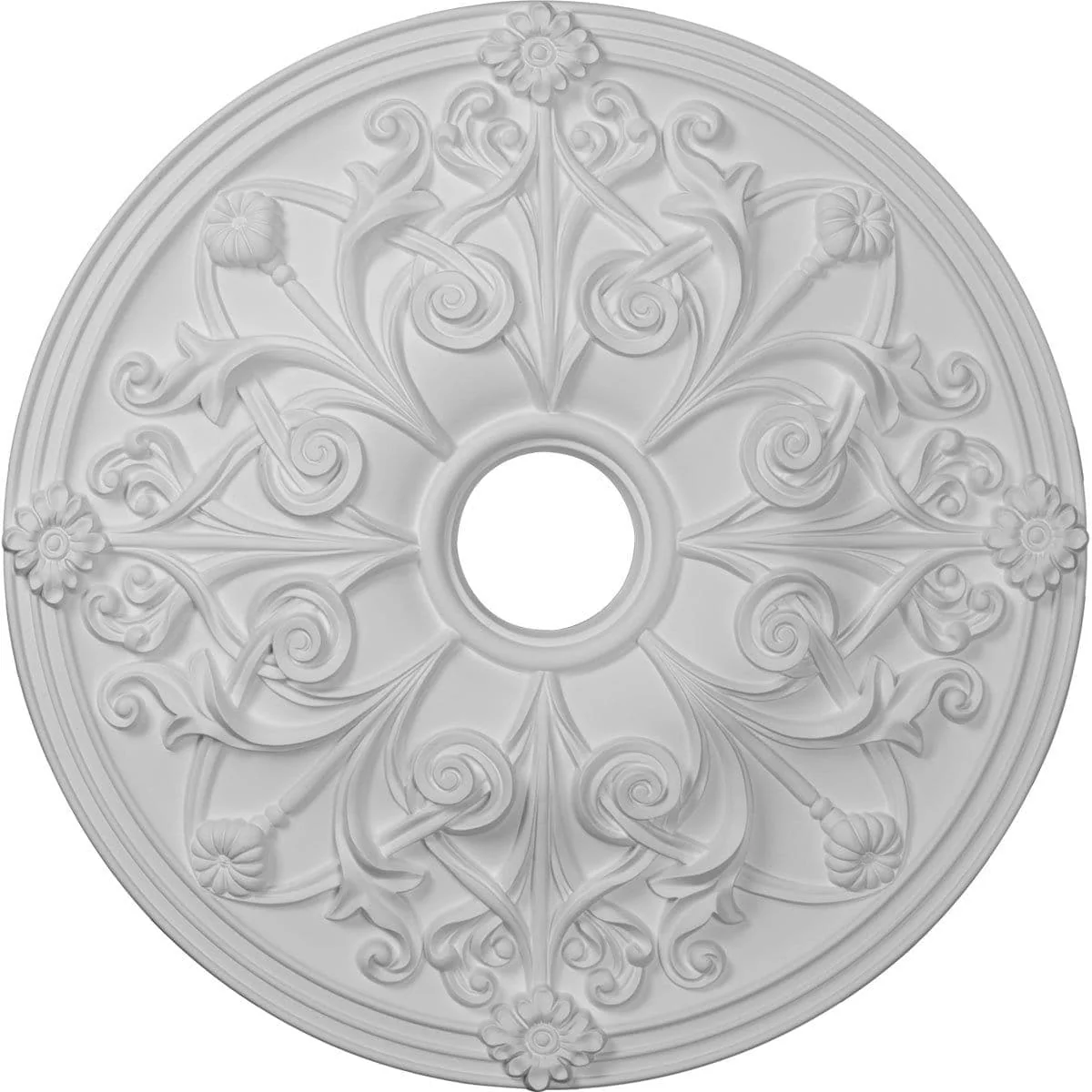 Ceiling Medallion (Fits Canopies up to 3 7/8"), 23 5/8"OD x 3 7/8"ID x 2 1/8"P