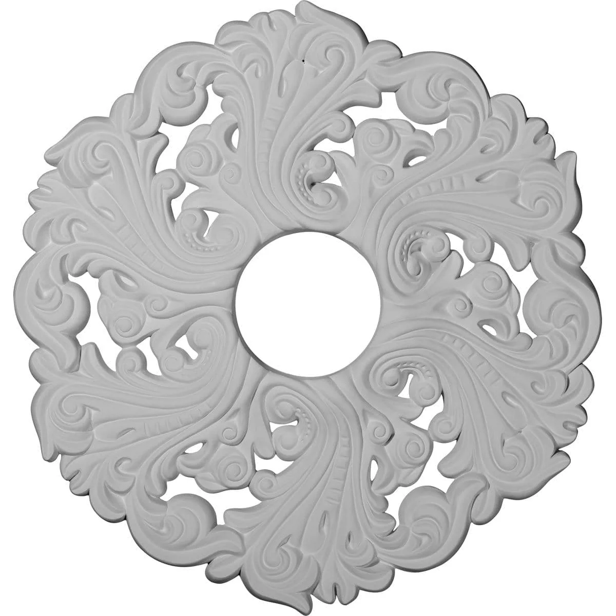 Ceiling Medallion (Fits Canopies up to 4 3/4"), 19 5/8"OD x 4 3/4"ID x 1 3/4"P