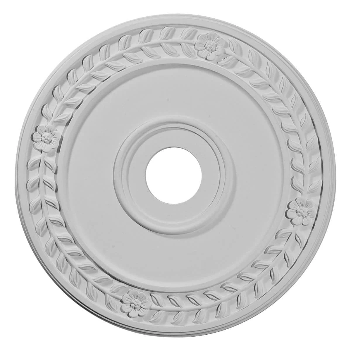 Ceiling Medallion (Fits Canopies up to 6"), 21 1/8"OD x 3 5/8"ID x 7/8"P