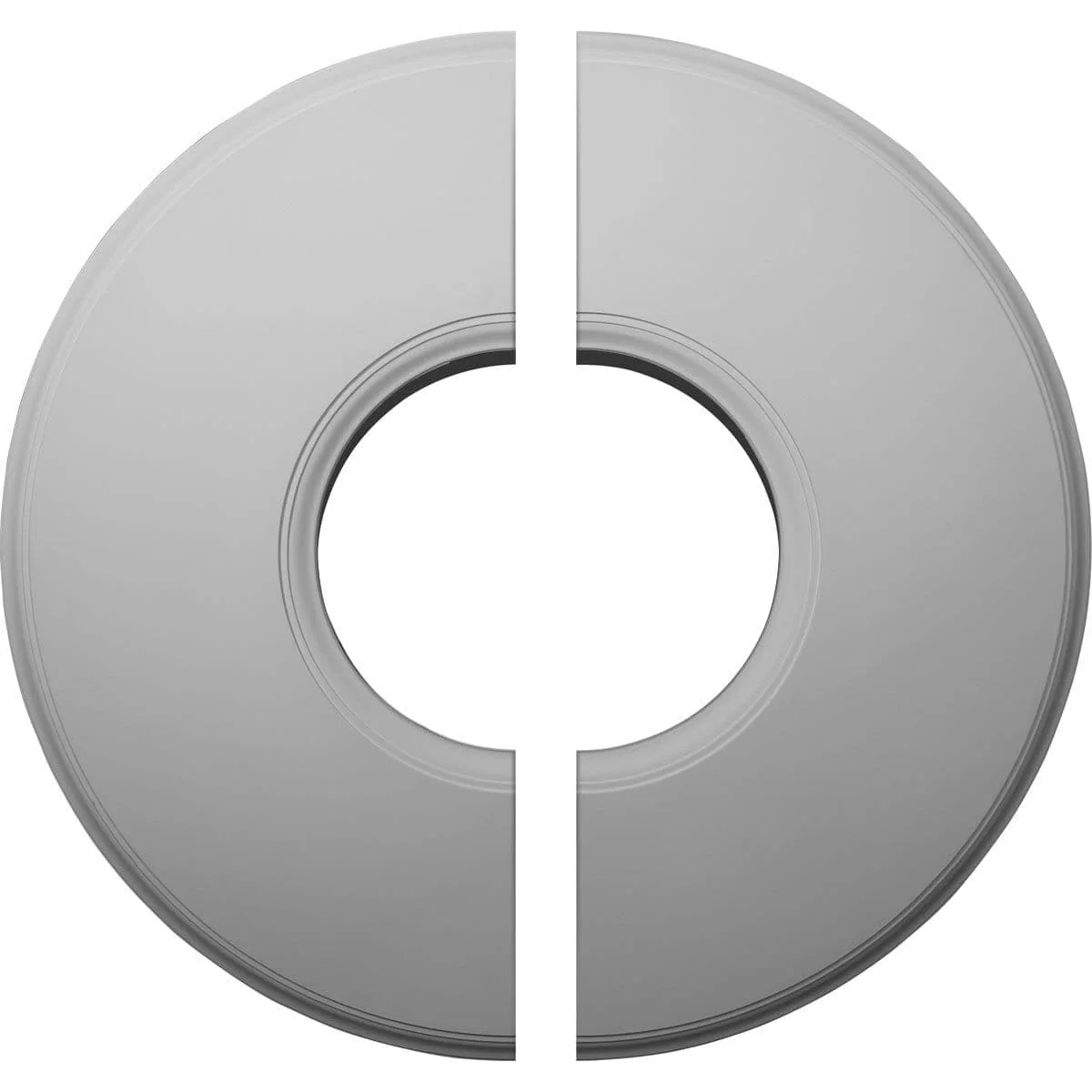 Ceiling Medallion, Two Piece (Fits Canopies up to 19 7/8")51 1/8"OD x 19 7/8"ID x 2"P