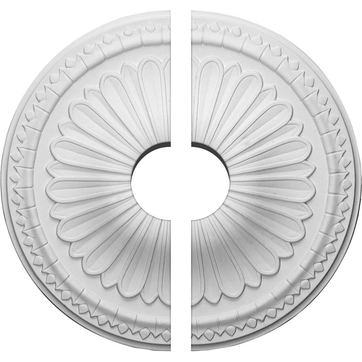 Ceiling Medallion, Two Piece (Fits Canopies up to 3 1/2")15"OD x 3 1/2"ID x 1 3/4"P