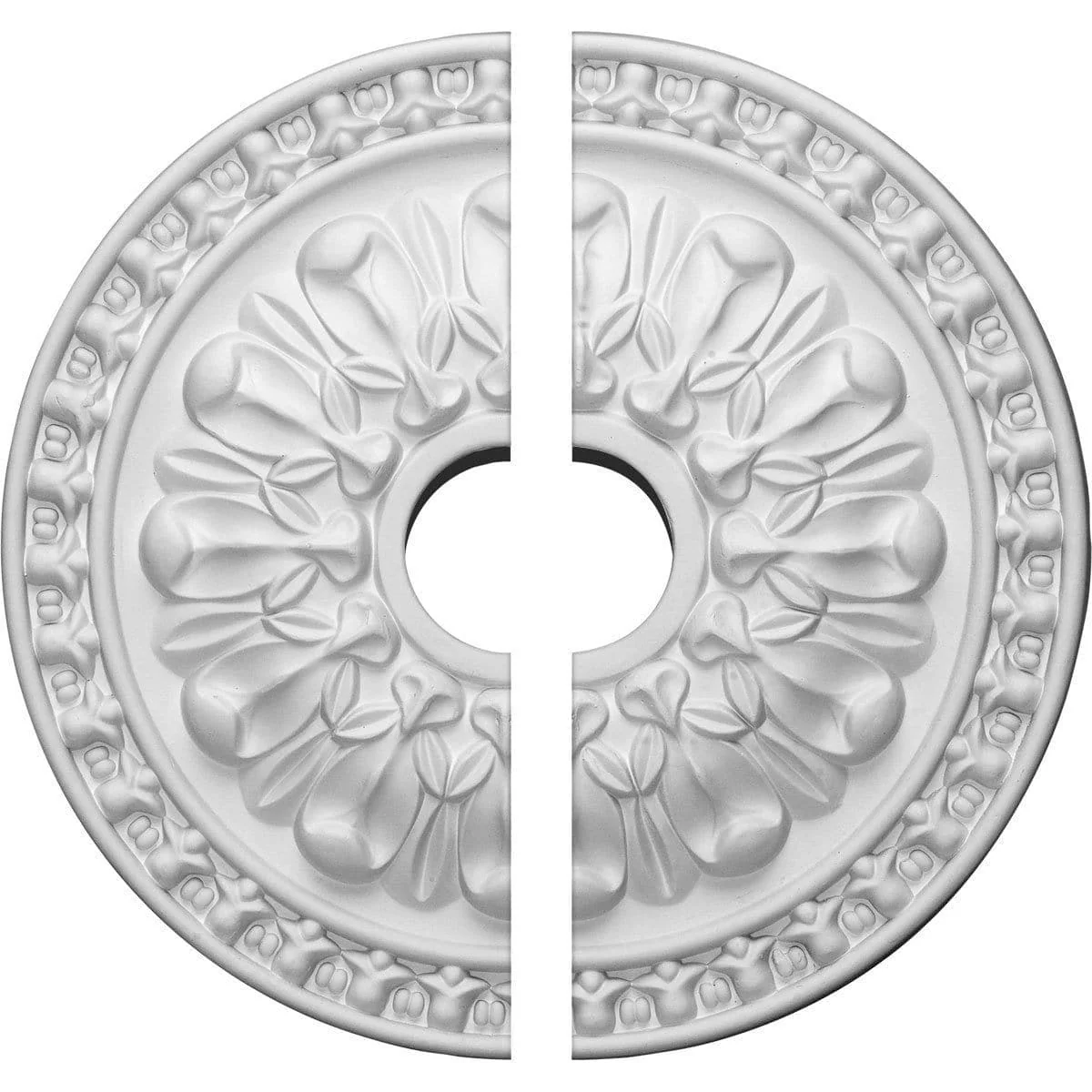 Ceiling Medallion, Two Piece (Fits Canopies up to 3 1/2")18"OD x 3 1/2"ID x 1 3/8"P