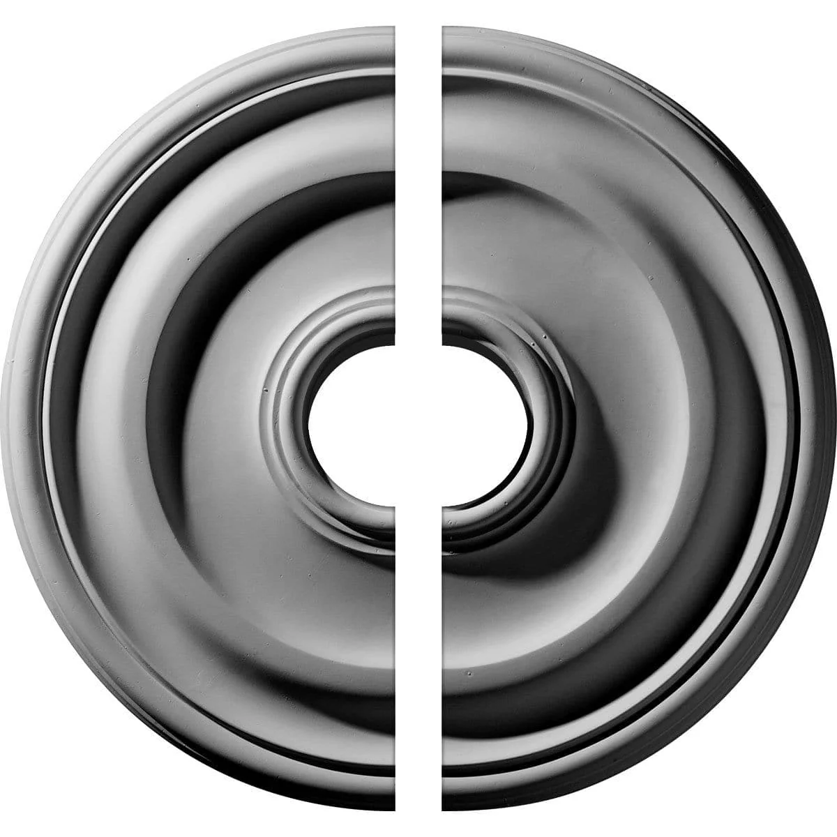 Ceiling Medallion, Two Piece (Fits Canopies up to 3 5/8")15 3/4"OD x 3 1/2"ID x 1 1/2"P