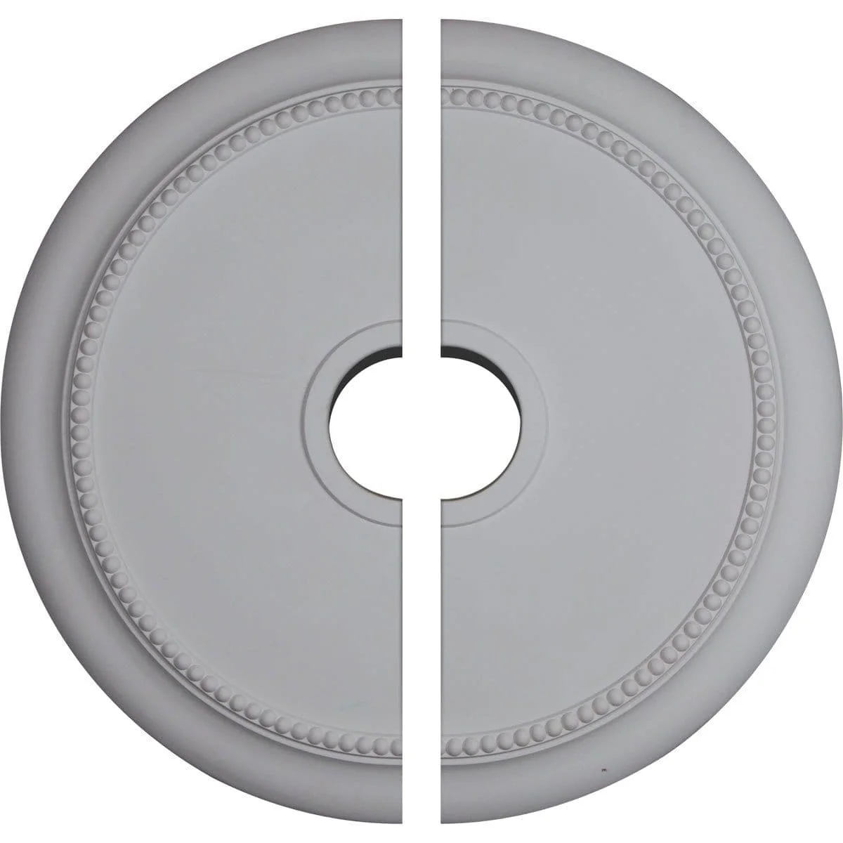 Ceiling Medallion, Two Piece (Fits Canopies up to 4 3/8")24 1/8"OD x 4 3/8"ID x 2 1/4"P