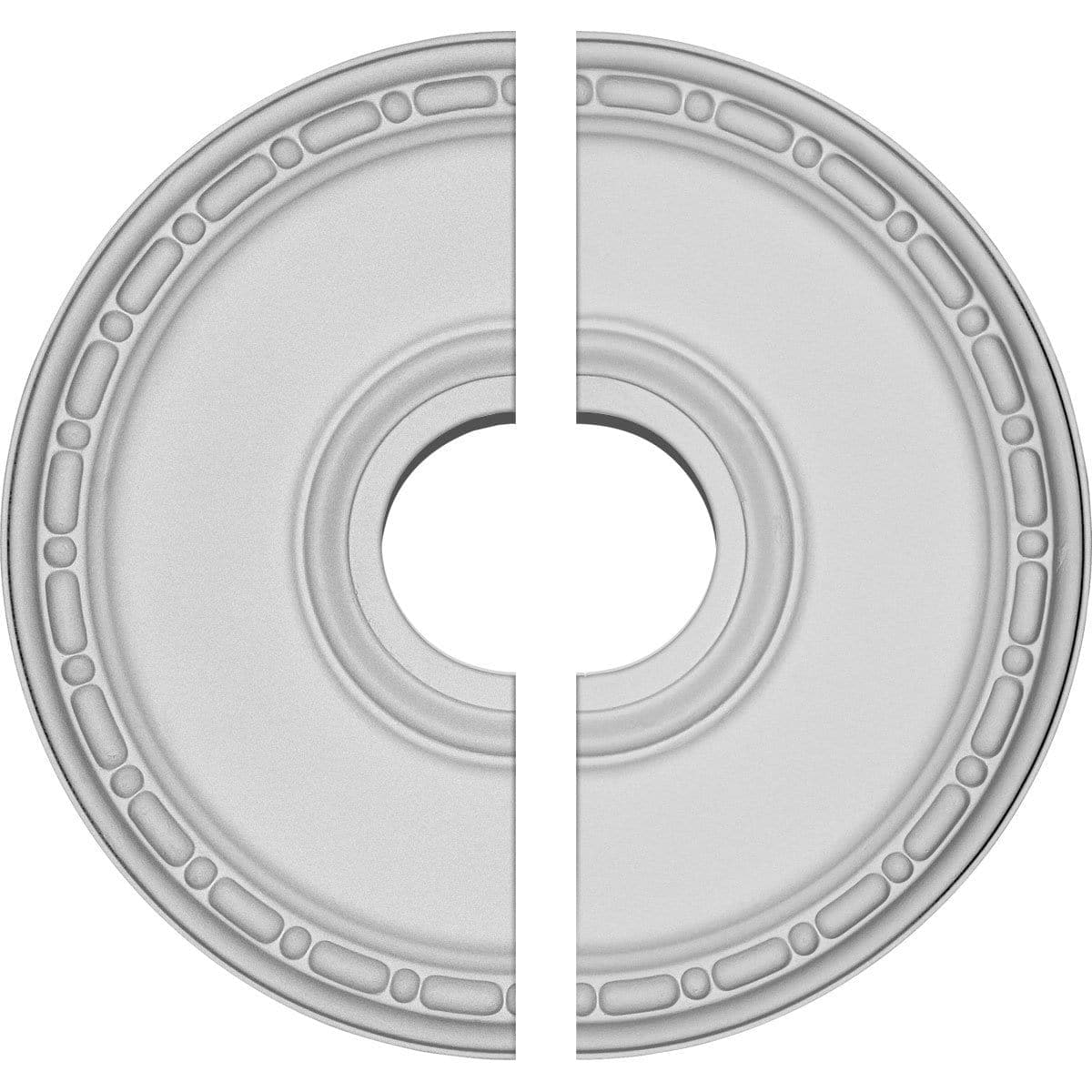 Ceiling Medallion, Two Piece (Fits Canopies up to 5 3/8")16 1/2"OD x 3 7/8"ID x 1 1/2"P