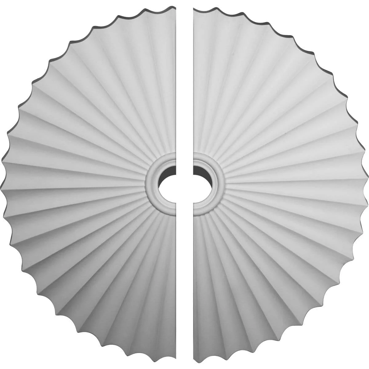 Ceiling Medallion, Two Piece (For Canopies up to 6")47 5/8"OD x 2"P