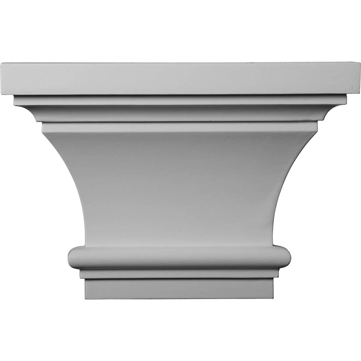 Classic Capital (Fits Pilasters up to 7"W x 1"D), 13"W x 8 7/8"H x 4"P