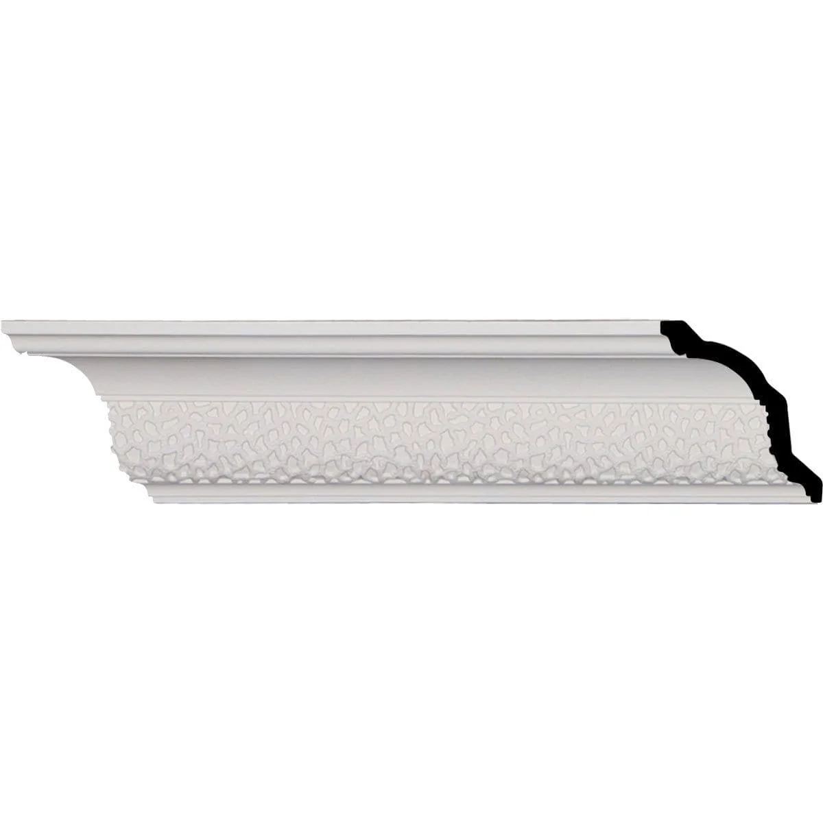 Clementine Crown Moulding, 4 1/8"H x 3 3/4"P x 5 1/8"F x 94 1/2"L