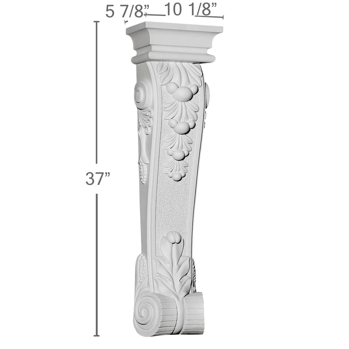 Corbel, 10 1/8"W x 5 7/8"D x 37"H