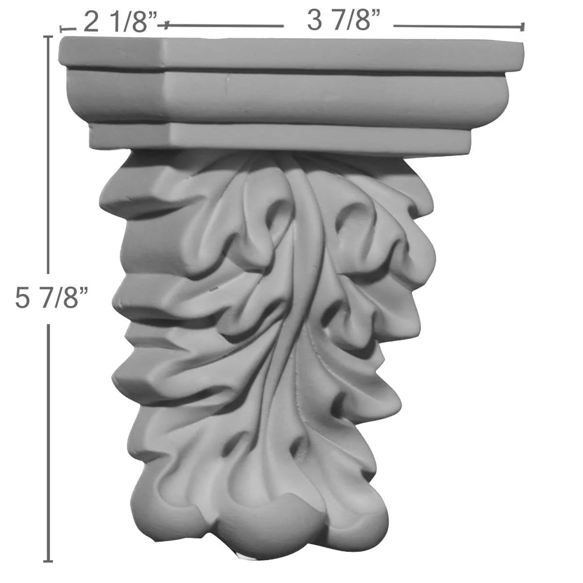 Corbel, 3 7/8"W x 2 1/8"D x 5 7/8"H