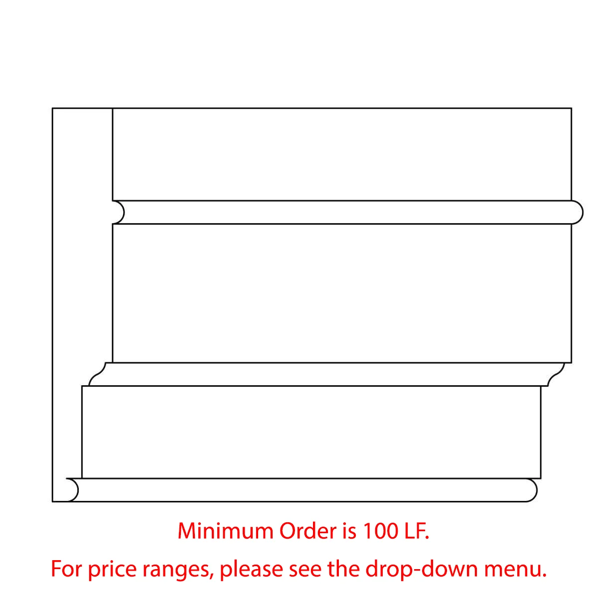 Custom Architrave, 1 1/8"w x 6 1/8"d