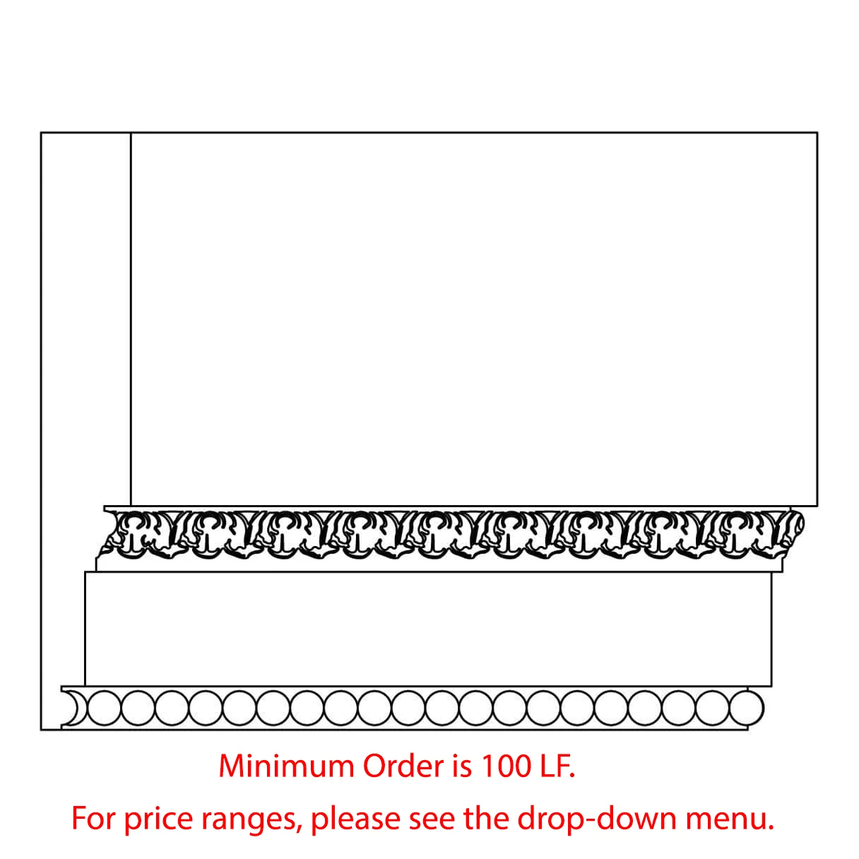 Custom Architrave, 1"w x 6 1/4"d