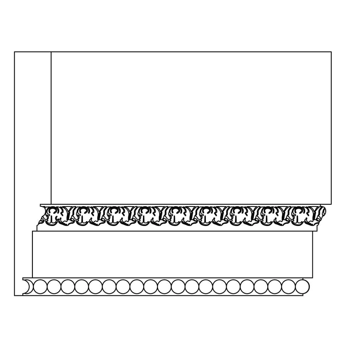 Custom Architrave, 1"w x 6 1/4"d - Image 2