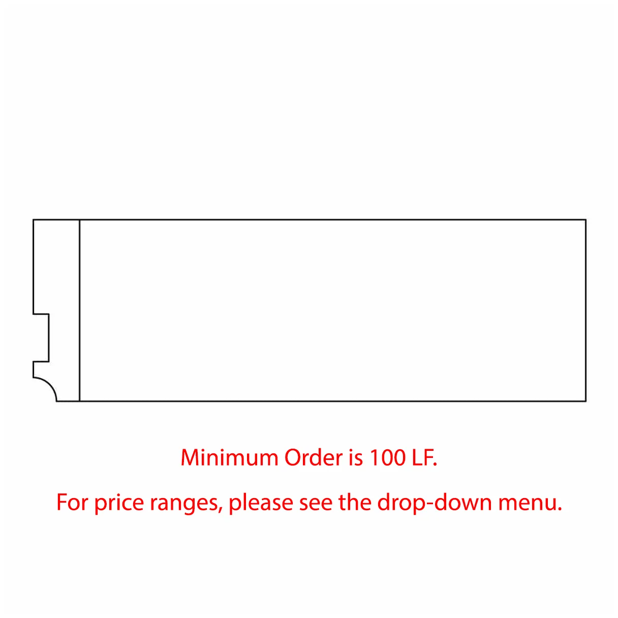 Custom Coved Dimensional Stock, 3/4''w x 2 7/8''d