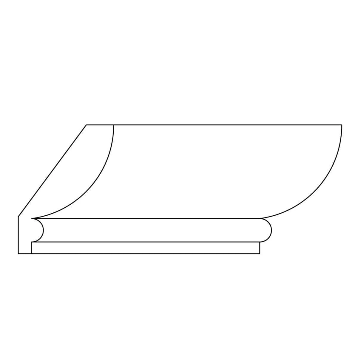 Custom Crown, 1 1/8''w x 4 1/2''d, Minimum Order Quantity 200 LF - Image 2