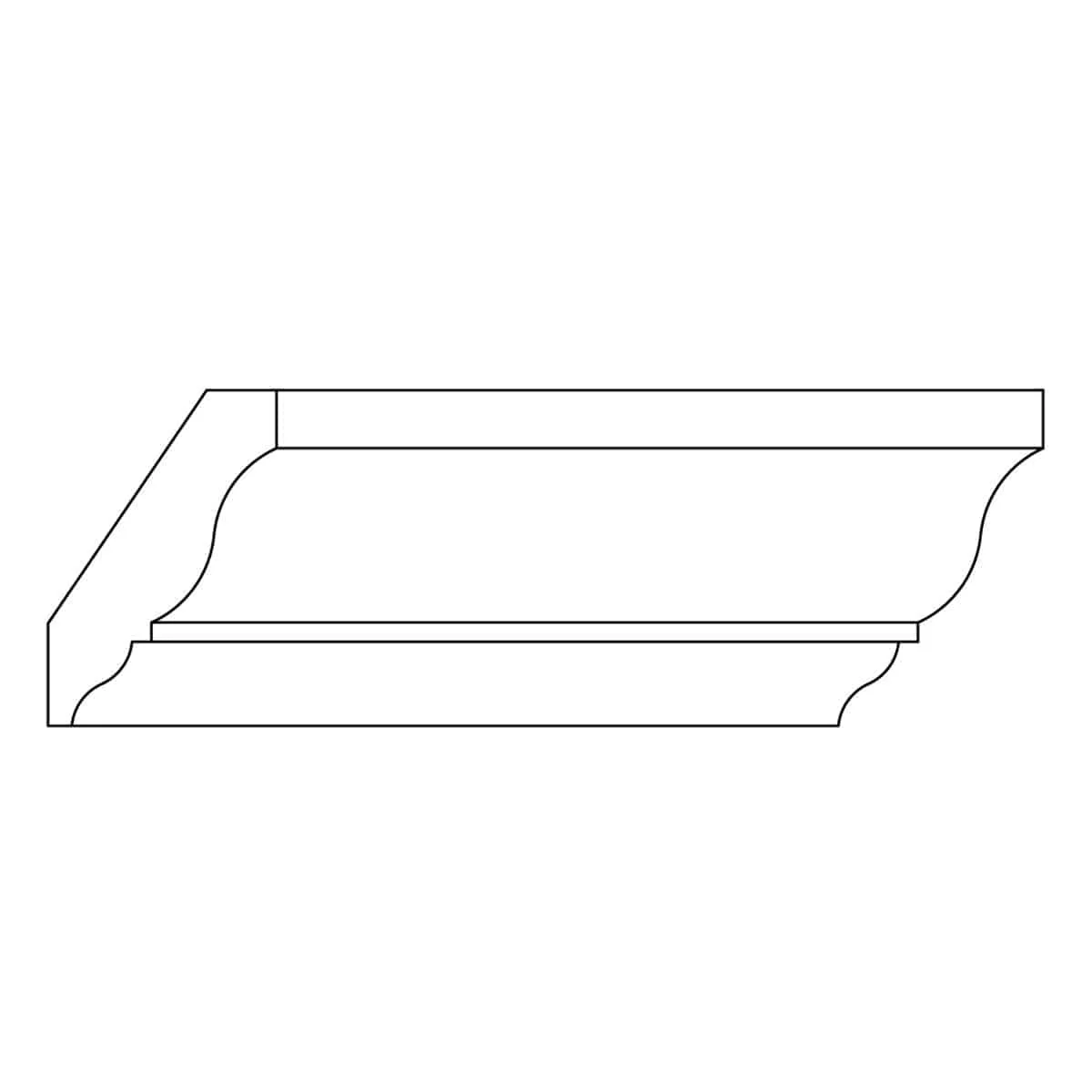 Custom Crown, 3/4''w x 3 1/4''d - Image 2