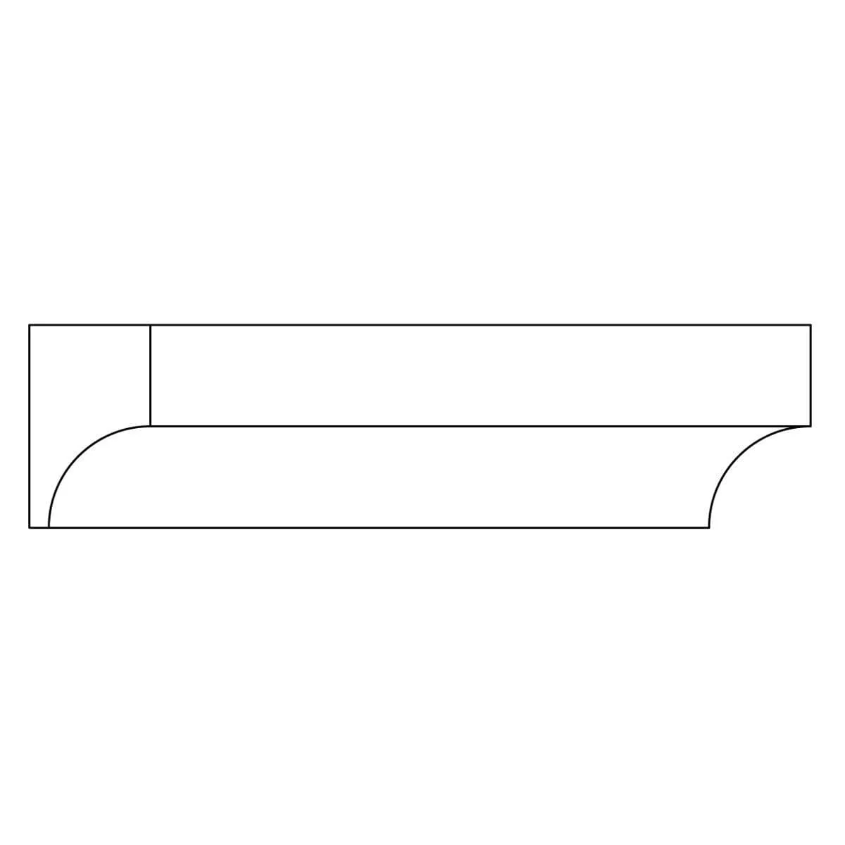 Custom Panel Mould, 1 1/2''w x 2 5/8''d, Minimum Order Quantity 200 LF - Image 2
