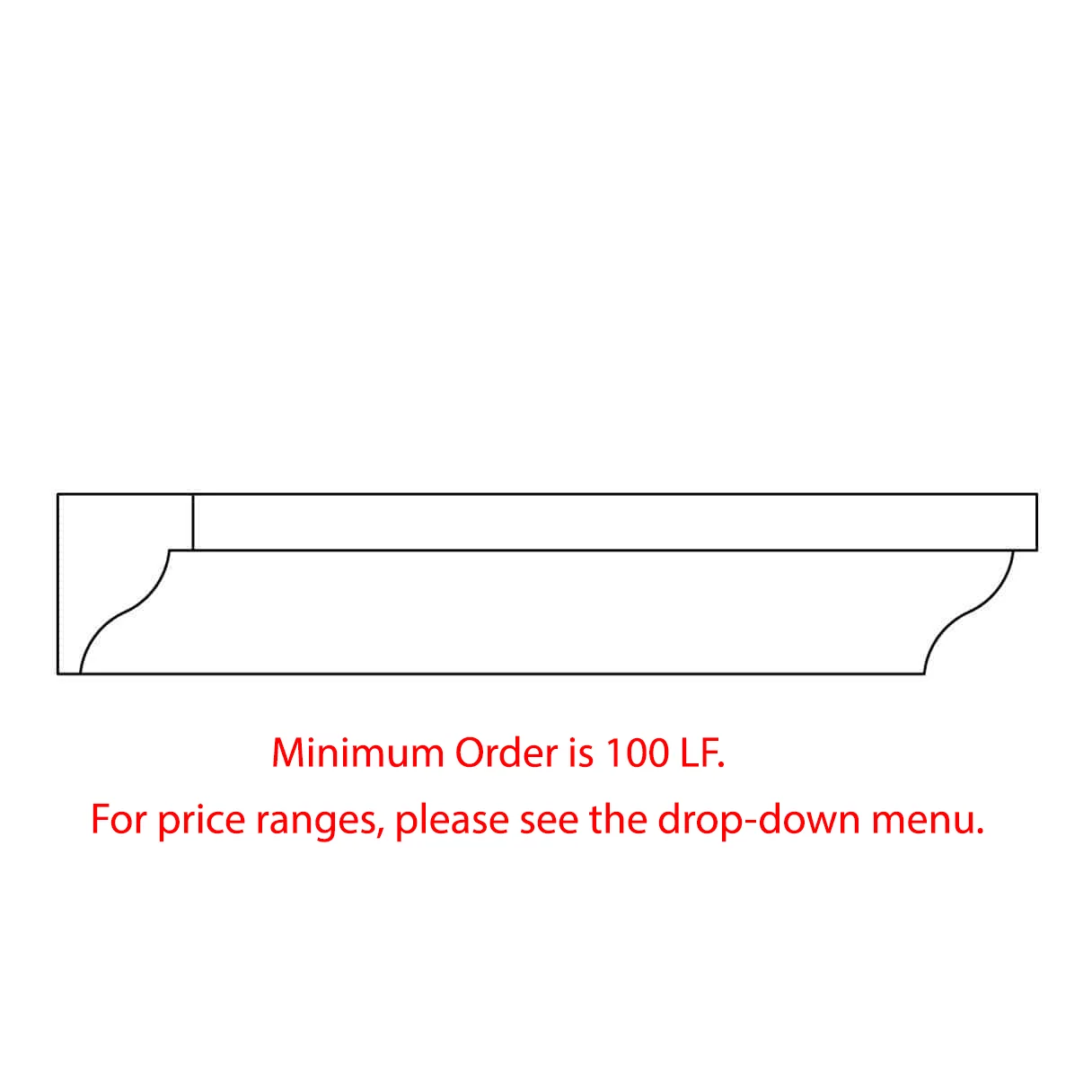 Custom Panel Mould, 1"w x 1 3/8"d