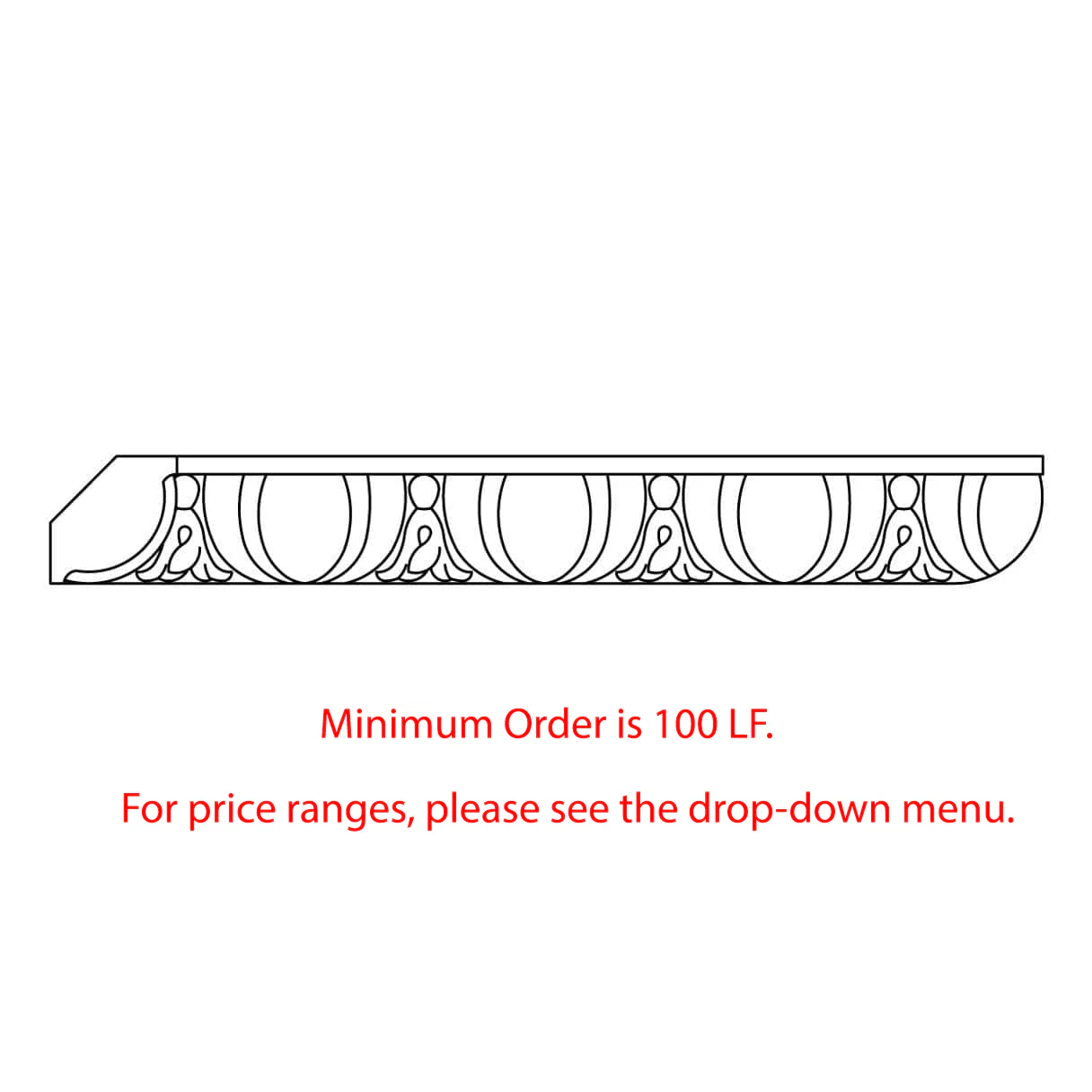 Custom Panel Mould, 3/4''w x 1 3/8''d