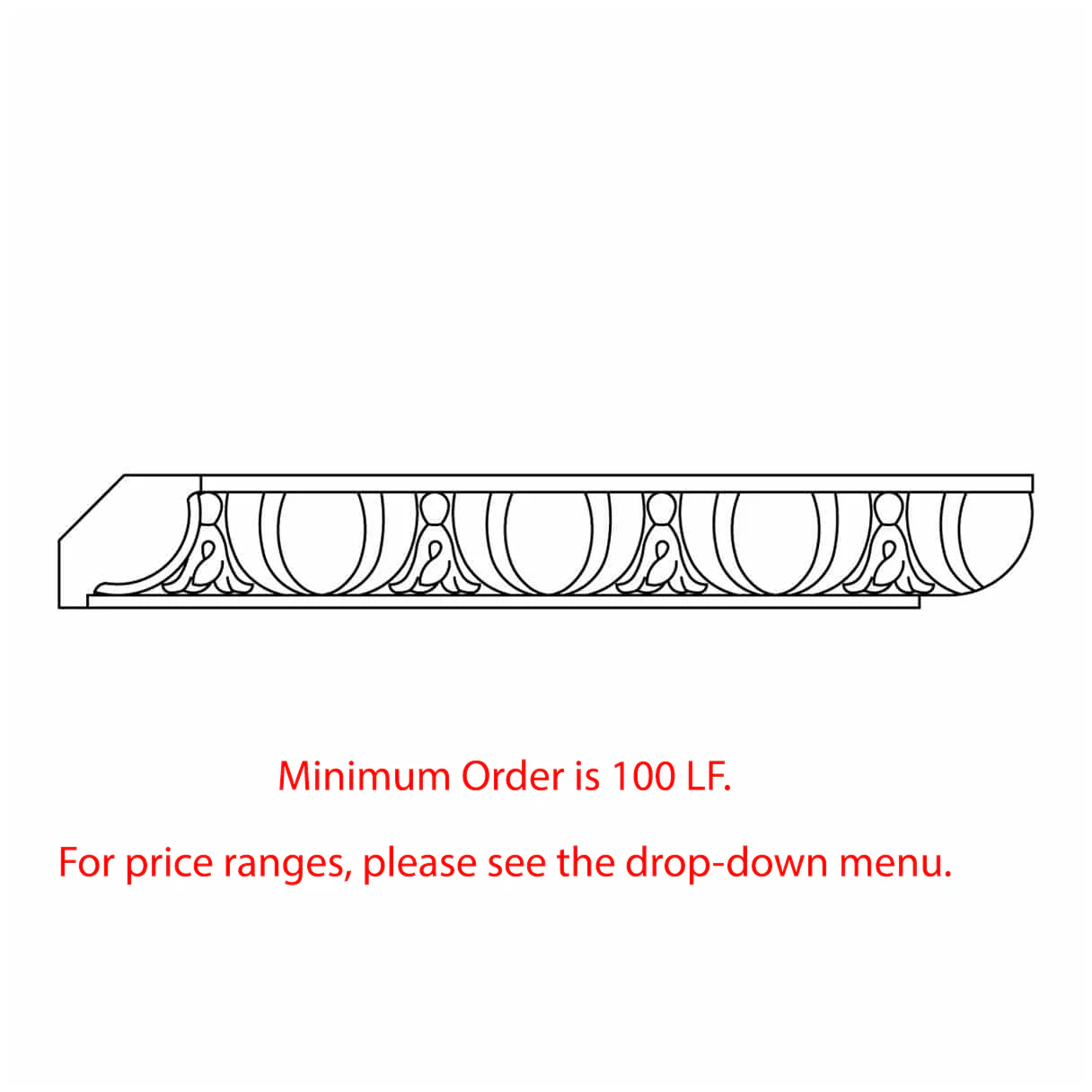 Custom Panel Mould, 7/8"w x 1 1/2"d
