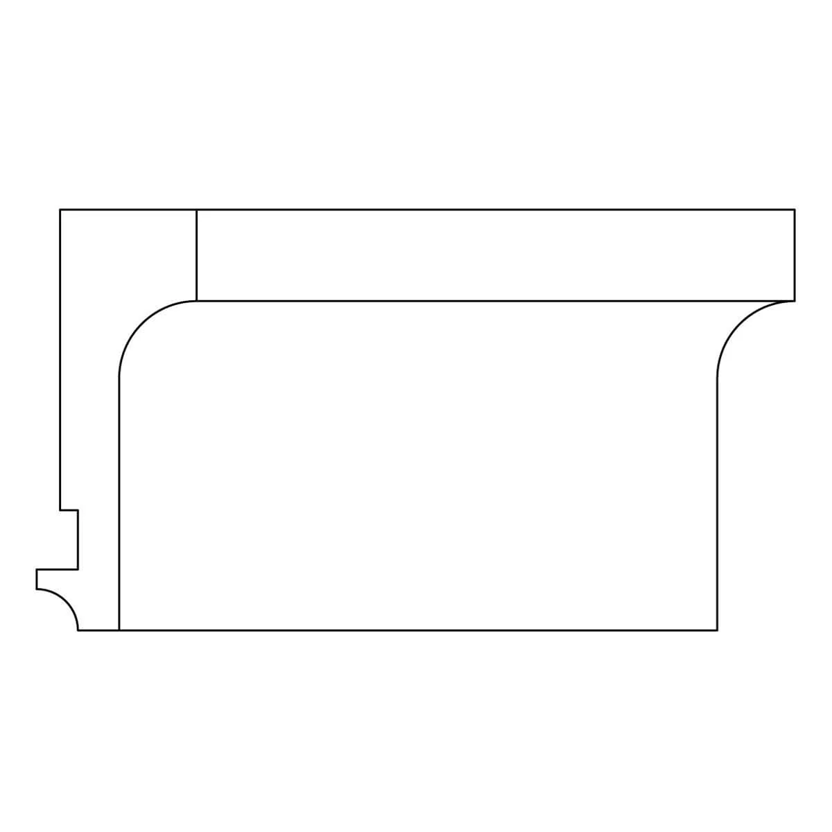 Cutsom Scotia Fascia, 1 3/4''w x 5 3/8''d, Minimum Order Quantity 200 LF - Image 2