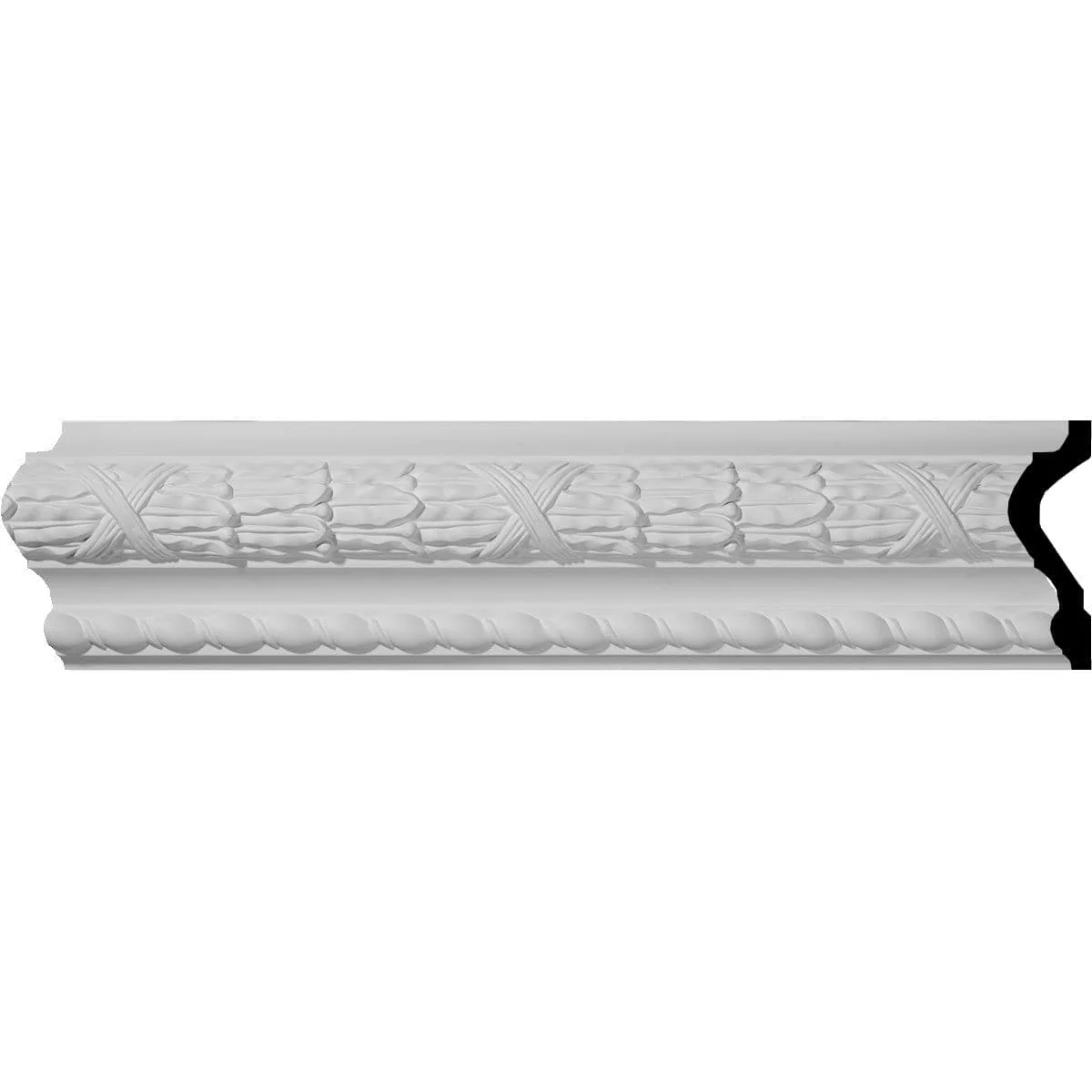 Dublin Leaves Chair Rail, 5"H x 1 5/8"P x 94 1/2"L