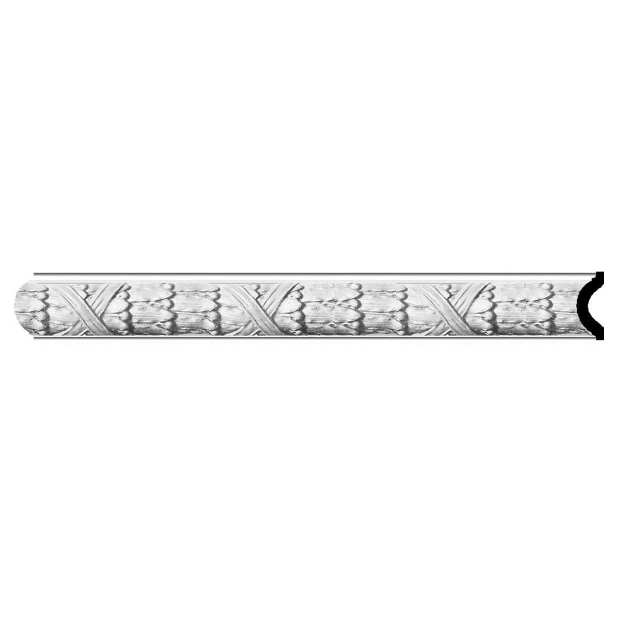 Dublin Leaves Panel Moulding, 3"H x 1 1/8"P x 94 1/2"L