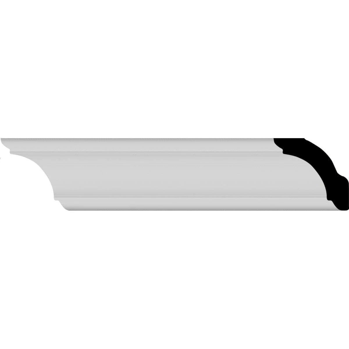 Edinburgh Crown Moulding, 1 1/2"H x 1 1/2"P x 2 1/8"F x 94 1/2"L