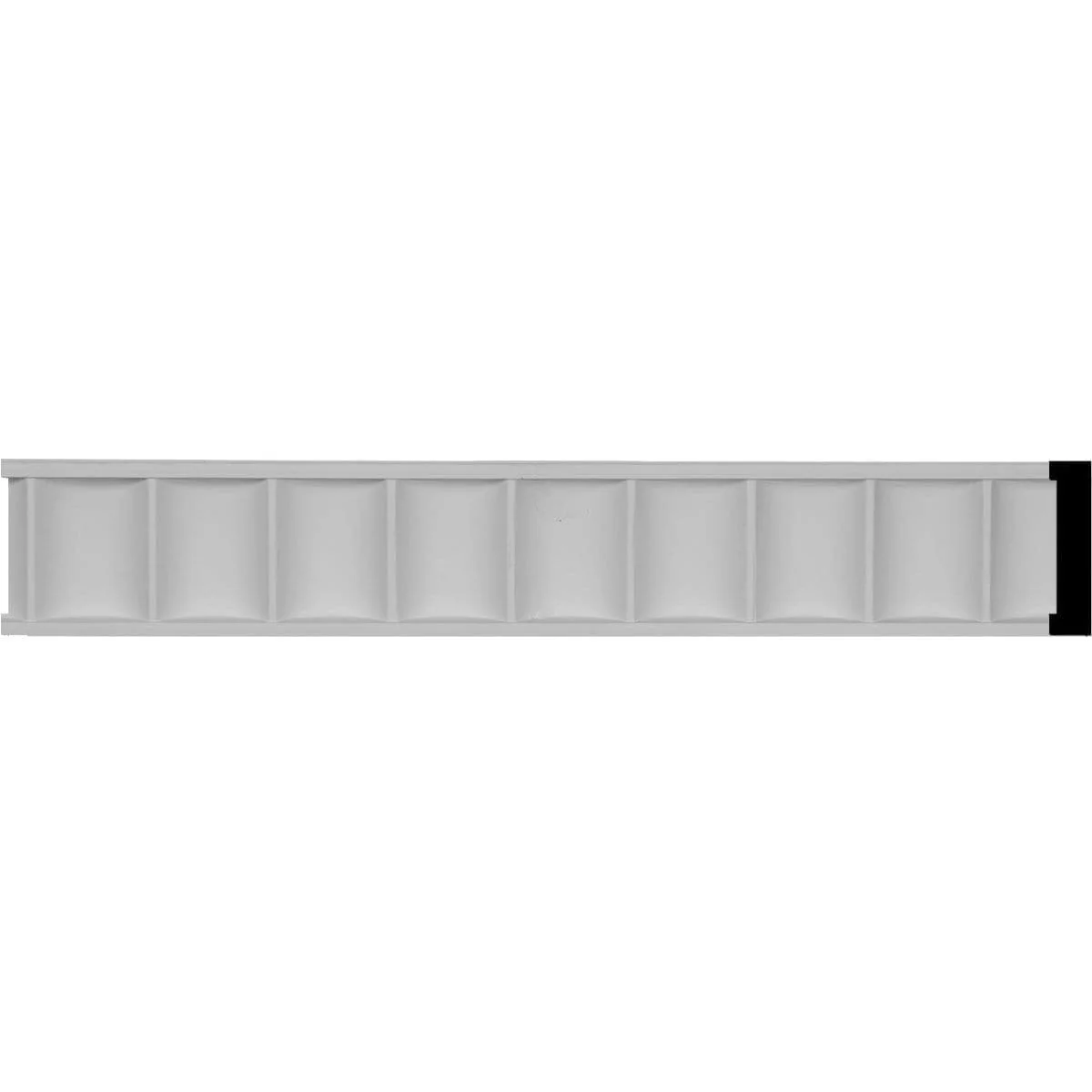 Fluted Chair Rail, 3"H x 5/8"D x 94 1/2"L
