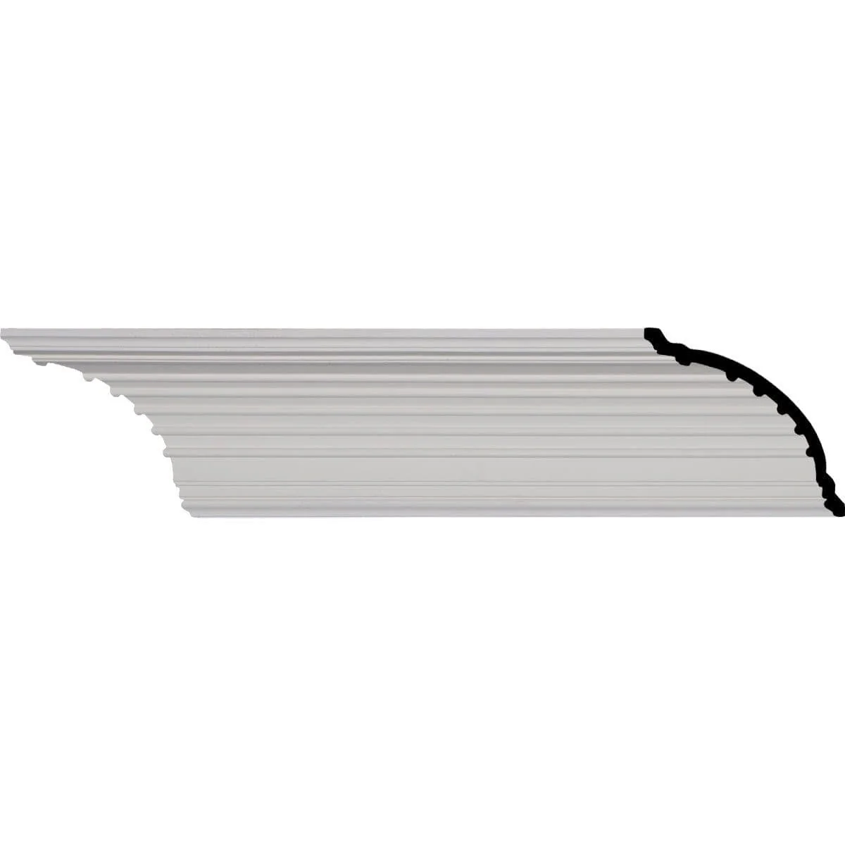 Foster Cove Crown Moulding, 5 3/8"H x 5 3/8"P x 7 1/2"F x 94 1/2"L