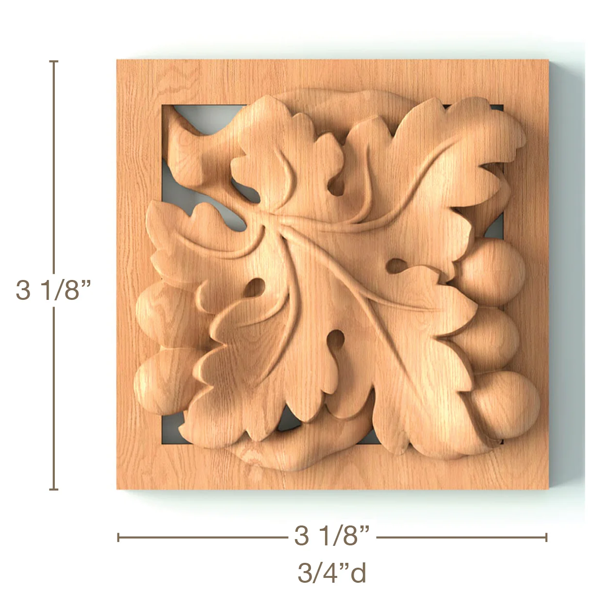 Grape Rossette, 3 1/8"w x 3 1/8"h x 3/4"d, SPECIAL ORDER (3-6 Weeks) - Image 2