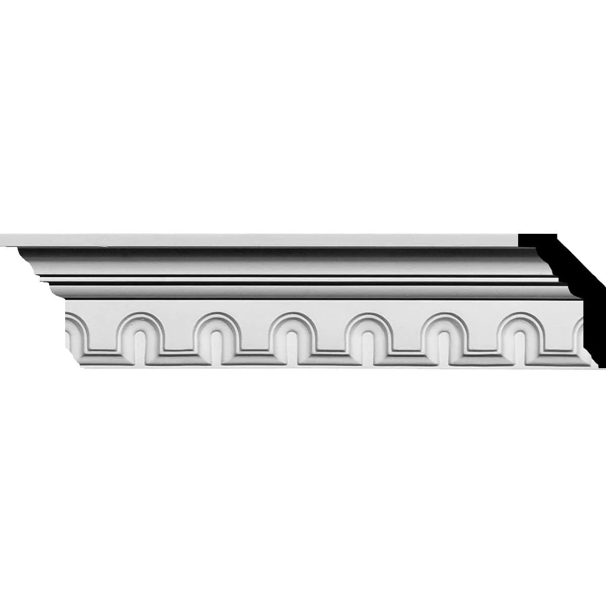 Heaton Crown Moulding, 3 1/8"H x 2 3/4"P x 3 7/8"F x 94 1/2"L