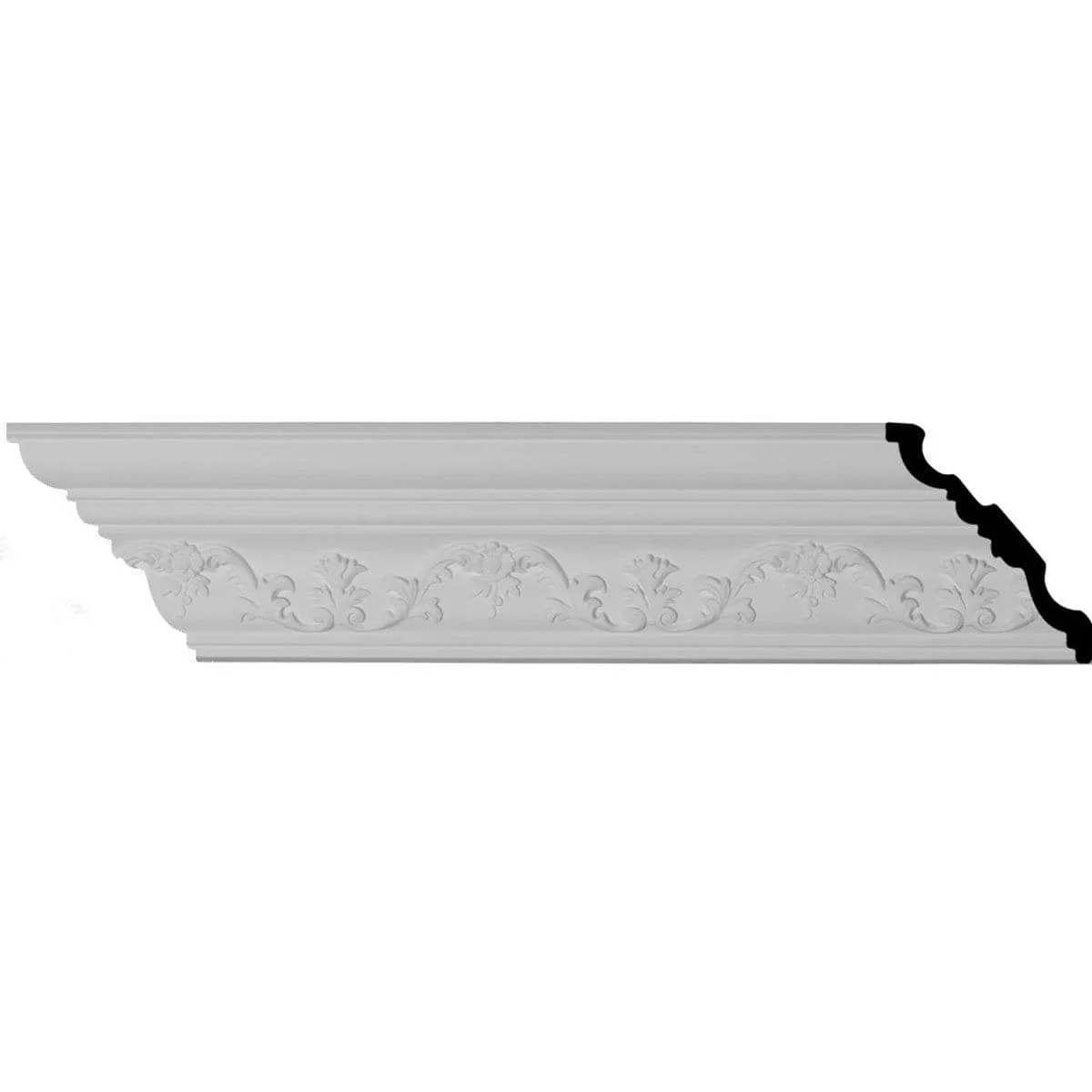 Kent Crown Moulding, 4"H x 3 1/2"P x 5 3/8"F x 94 1/2"L